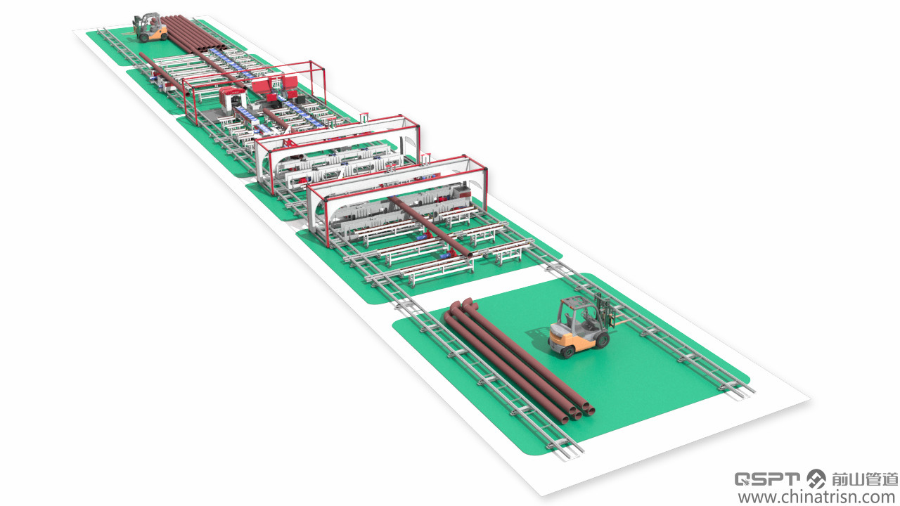移动车间式管道预制生产线