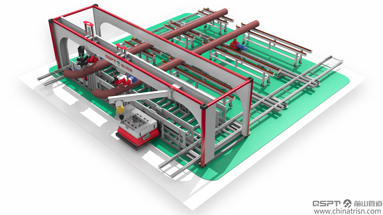 移动车间式管道预制生产线